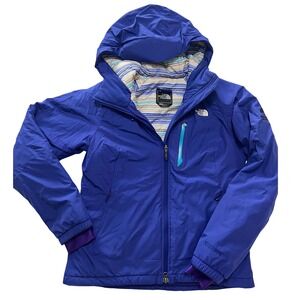 The North Face Summit Series Womens Blue Insulated Hooded Ski Jacket Size Medium